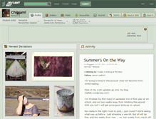 Tablet Screenshot of chiggami.deviantart.com