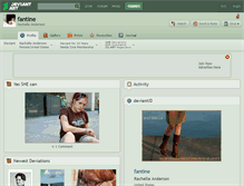 Tablet Screenshot of fantine.deviantart.com