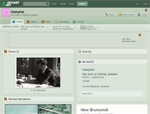 Tablet Screenshot of maxyme.deviantart.com