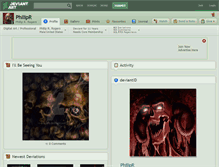 Tablet Screenshot of philipr.deviantart.com