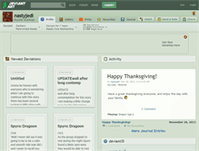 Tablet Screenshot of nastyjedi.deviantart.com