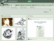 Tablet Screenshot of faerone.deviantart.com