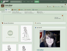 Tablet Screenshot of celerybear.deviantart.com