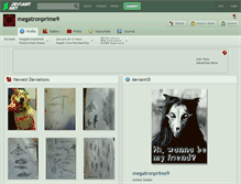 Tablet Screenshot of megatronprime9.deviantart.com