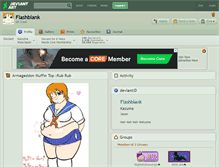 Tablet Screenshot of flashblank.deviantart.com