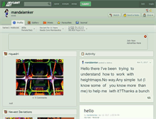 Tablet Screenshot of mandalamker.deviantart.com