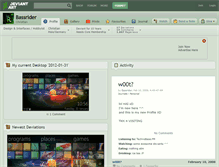 Tablet Screenshot of bassrider.deviantart.com