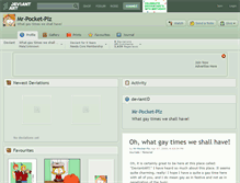 Tablet Screenshot of mr-pocket-plz.deviantart.com