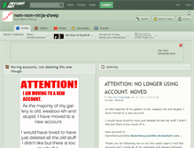 Tablet Screenshot of nom-nom-ninja-sheep.deviantart.com