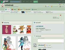 Tablet Screenshot of cakeandjam.deviantart.com