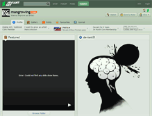 Tablet Screenshot of mangrowing.deviantart.com