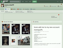 Tablet Screenshot of momo-chan99.deviantart.com