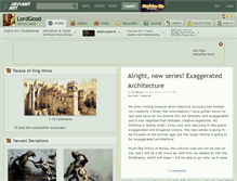 Tablet Screenshot of lordgood.deviantart.com