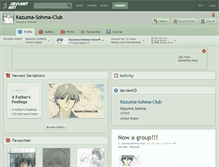 Tablet Screenshot of kazuma-sohma-club.deviantart.com