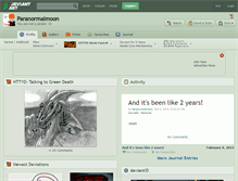 Tablet Screenshot of paranormalmoon.deviantart.com