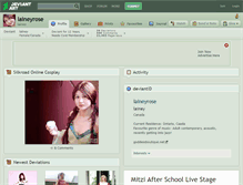 Tablet Screenshot of laineyrose.deviantart.com