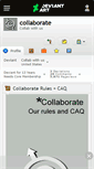 Mobile Screenshot of collaborate.deviantart.com