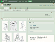 Tablet Screenshot of da-colorists.deviantart.com