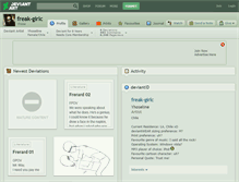Tablet Screenshot of freak-girlc.deviantart.com