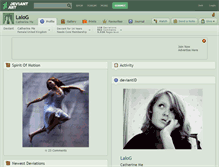 Tablet Screenshot of lalog.deviantart.com