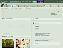 Tablet Screenshot of migame.deviantart.com