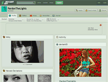 Tablet Screenshot of pardonthelights.deviantart.com