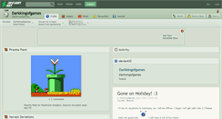 Desktop Screenshot of darkkingofgames.deviantart.com