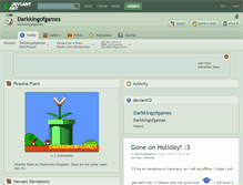 Tablet Screenshot of darkkingofgames.deviantart.com