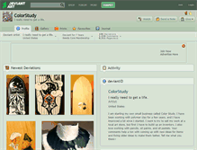 Tablet Screenshot of colorstudy.deviantart.com