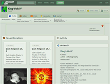 Tablet Screenshot of king-irish-iv.deviantart.com
