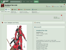 Tablet Screenshot of deadpool-fan-club.deviantart.com