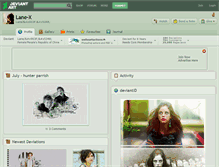 Tablet Screenshot of lane-x.deviantart.com