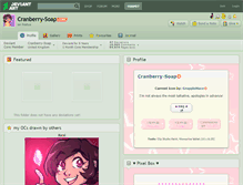 Tablet Screenshot of cranberry-soap.deviantart.com