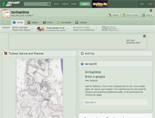 Tablet Screenshot of lovinanime.deviantart.com