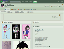 Tablet Screenshot of gorillaznoodle.deviantart.com