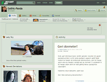 Tablet Screenshot of gothic-panda.deviantart.com