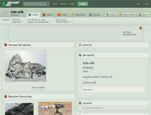 Tablet Screenshot of kde-edk.deviantart.com
