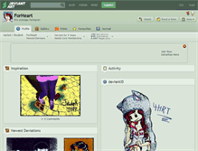 Tablet Screenshot of forheart.deviantart.com