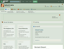 Tablet Screenshot of katsumi-sama.deviantart.com
