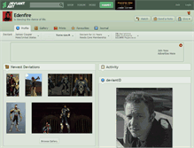 Tablet Screenshot of edenfire.deviantart.com
