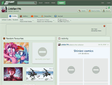 Tablet Screenshot of linkfan196.deviantart.com