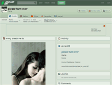 Tablet Screenshot of please-turn-over.deviantart.com