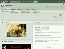 Tablet Screenshot of ladykatana.deviantart.com