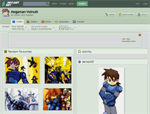 Tablet Screenshot of megaman-volnutt.deviantart.com