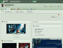 Tablet Screenshot of markwilkinson.deviantart.com
