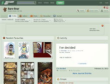 Tablet Screenshot of bare-bear.deviantart.com