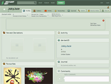 Tablet Screenshot of juicyjuce.deviantart.com