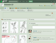 Tablet Screenshot of nickjonasluv101.deviantart.com