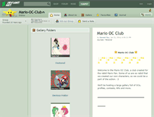 Tablet Screenshot of mario-oc-club.deviantart.com