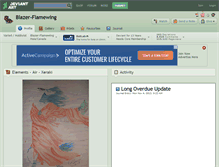 Tablet Screenshot of blazer-flamewing.deviantart.com